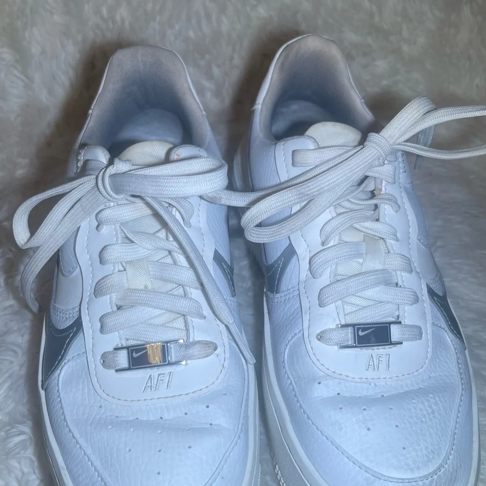 Nike Air Force women’s  White and Gray Sneakers size 6.5